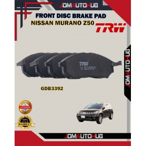 Nissan Murano Z50 3.5cc-Navara D40-Infiniti Q70-Front Disc Brake Pad-TRW-GDB3392