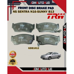 Nissan Sentra N16 1.6CC-Sunny B13-Front Disc Brake Pad-TRW-GDB1012