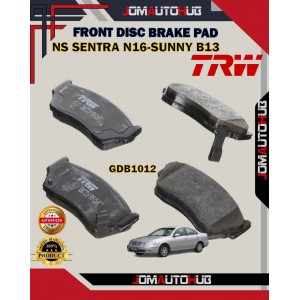 Nissan Sentra N16 1.6CC-Sunny B13-Front Disc Brake Pad-TRW-GDB1012