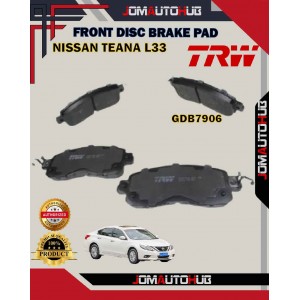 Nissan Teana L33-Slyphy B18-Front Disc Brake Pad-TRW-GDB7906