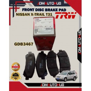 Nissan X-Trail T31-Sentra B16-Front Disc Brake Pad-TRW-GDB3467