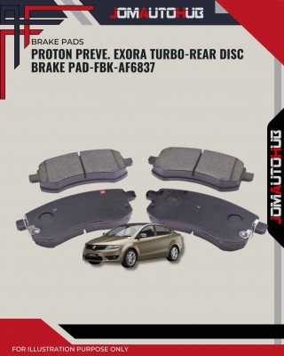 Rear Disc Brake Pad-Proton Preve-Exora Turbo-FBK-AF6837