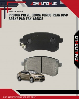 Rear Disc Brake Pad-Proton Preve-Exora Turbo-FBK-AF6837