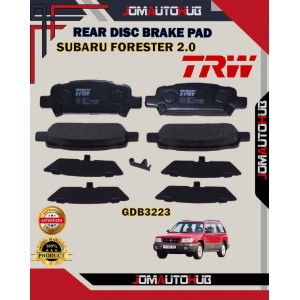 Subaru Forester SF SG-Impreza-Legacy-Rear Disc Brake Pad-TRW-GDB3223