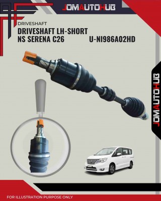 Driveshaft LH Short-Nissan Serena C26-Anshin-U-NI986A02HD