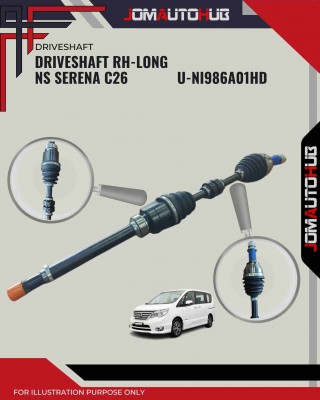 Driveshaft RH Long-Nissan Serena C26-Anshin-U-NI986A01HD