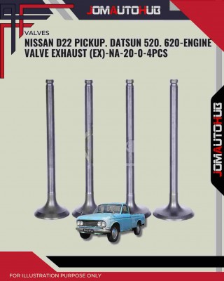 Exhaust Valve (EX)-Nissan D22 Pickup. Datsun 520-NA-20-0