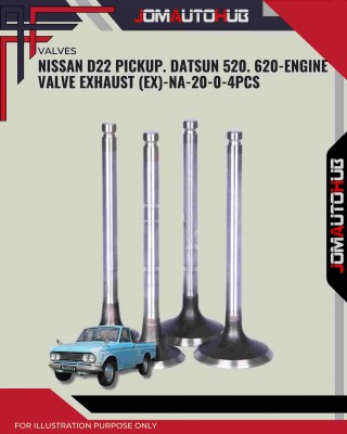 Exhaust Valve (EX)-Nissan D22 Pickup. Datsun 520-NA-20-0