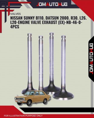Exhaust Valve (EX)-Nissan Sunny B110. Datsun 2000. R30. L26-NB-46-0