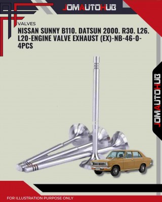 Exhaust Valve (EX)-Nissan Sunny B110. Datsun 2000. R30. L26-NB-46-0