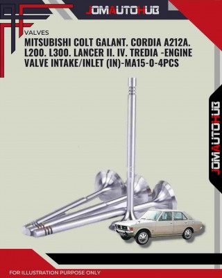 Intake Valve (IN) Set-Mitsubishi Colt Galant. Cordia A212a. L200. L300. Lancer II. IV. Tredia-MA15-0