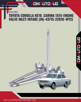 Intake Valve (IN) Set-Toyota Corolla KE10-Carina TA15-Intake Valve (IN) Set-43715-22010