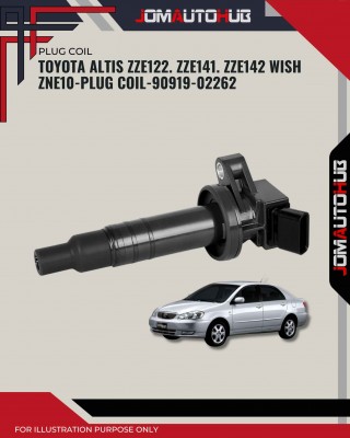 Ignition Coil-Toyota Altis ZZE122-ZZE141-ZZE142-Wish ZNE10-90919-02262