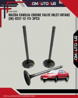 Intake Valve (IN) Set-Mazda Familia 1000cc-323 Presto-SPC FA3-FA4-0317-12-111