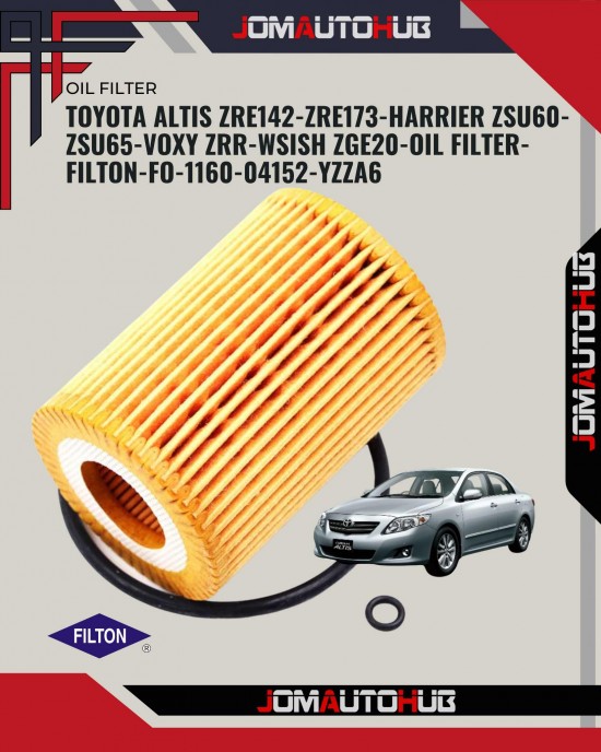 Toyota Altis ZRE142-ZRE173-Harrier ZSU60-ZSU65-Voxy ZRR-Wish ZGE20-Oil Filter-Filton-FO-1160-04152-YZZA6 Oil Filters image