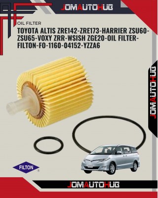Toyota Lexus ASV60-Alphard AGH30-GGH20-GGH30-GGH25-Camry ASV50-Estima GSR50 Oil Filter-Filton-FO-1163-04152-YZZA1