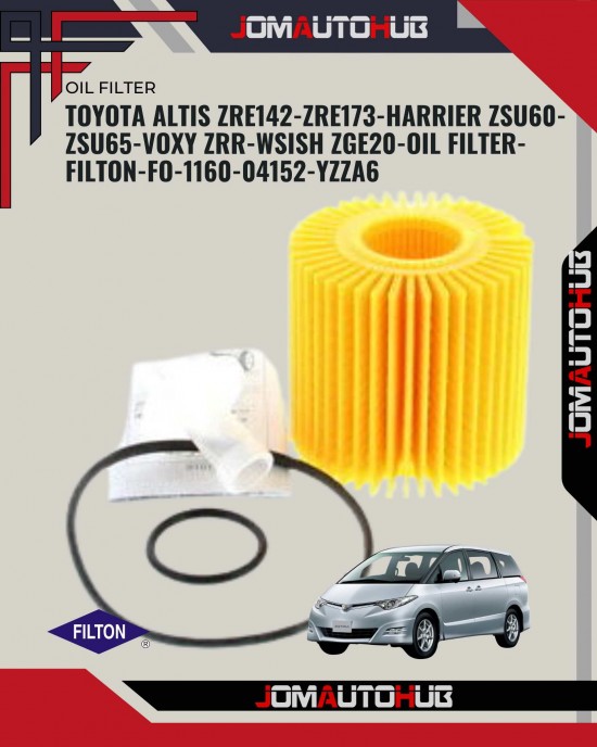 Toyota Lexus ASV60-Alphard AGH30-GGH20-GGH30-GGH25-Camry ASV50-Estima GSR50 Oil Filter-Filton-FO-1163-04152-YZZA1 Oil Filters image