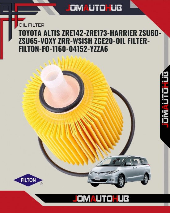Toyota Lexus ASV60-Alphard AGH30-GGH20-GGH30-GGH25-Camry ASV50-Estima GSR50 Oil Filter-Filton-FO-1163-04152-YZZA1 Oil Filters image