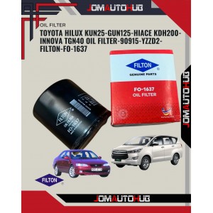 Toyota Hilux Kun25-Gun125-Hiace KDH200-Innova TGN40 Oil Filter-90915-YZZD2-Filton-FO-1637