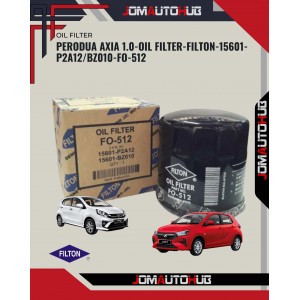Perodua Axia 1.0-Oil Filter-FILTON-15601-P2A12/BZ010-FO-512