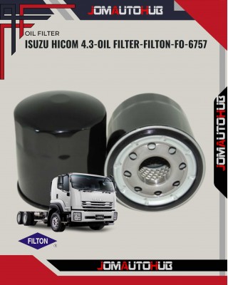 Isuzu Hicom 4.3-Oil Filter-FILTON-FO-6757-0986AF1006(8-97096777-0)(8-97148270-0)
