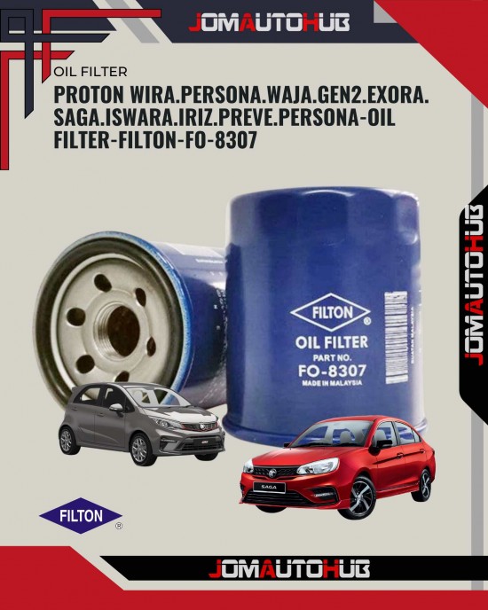 Proton Wira.Persona.Waja.Gen2.Exora.Saga.Iswara.Iriz.Preve.Persona-Oil Filter-FILTON-FO-8307 Oil Filters image