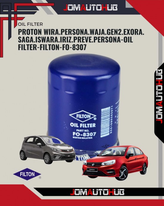 Proton Wira.Persona.Waja.Gen2.Exora.Saga.Iswara.Iriz.Preve.Persona-Oil Filter-FILTON-FO-8307 Oil Filters image