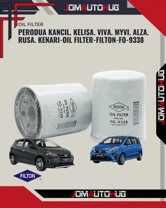 Perodua Kancil. Kelisa. Viva. Myvi. Alza. Rusa. Kenari-Oil Filter-FILTON-FO-9338 Oil Filters image