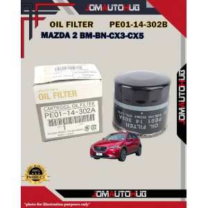Oil Filter-Mazda 2 BM-BN-Biante CX3 DK-CX5-CX30 (All Skyactiv)-PE01-14-302B