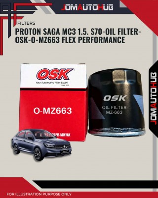Oil Filter-Proton Saga MC3 1.5cc-S70 New-O-MZ663