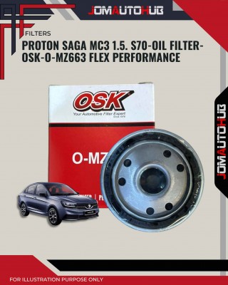 Oil Filter-Proton Saga MC3 1.5cc-S70 New-O-MZ663