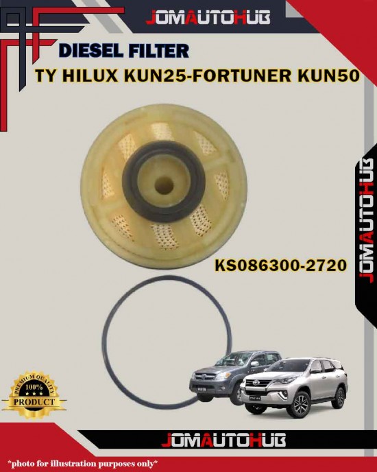 Toyota Hilux KUN25-KUN26-Fortuner KUN50-Hiace KDH200 Diesel Filter-KS086300-2720 (23390-0L041/YZZA1)