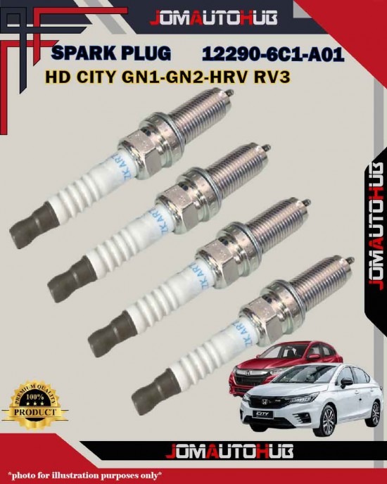 Honda Double Iridium Spark Plug-Honda City GN1-HRV RV5-City T00-12290-6C1-A01-DILZKAR7D11S