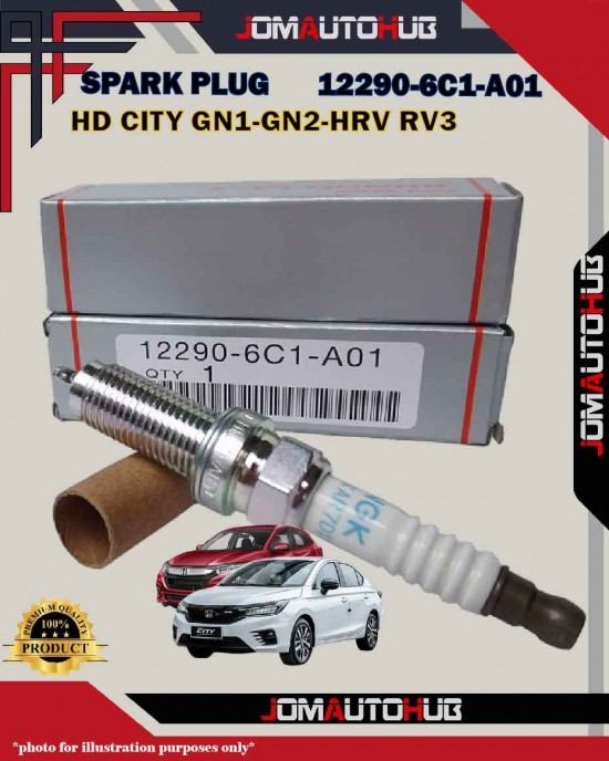 Honda Double Iridium Spark Plug-Honda City GN1-HRV RV5-City T00-12290-6C1-A01-DILZKAR7D11S