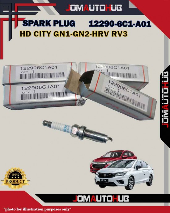 Honda Double Iridium Spark Plug-Honda City GN1-HRV RV5-City T00-12290-6C1-A01-DILZKAR7D11S