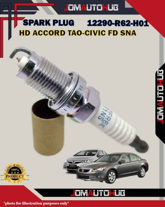 Honda Iridium Spark Plug-Honda Accord TAO-Civic FD SNA-Stream RN6-RN8-12290-R62-H01-IZFR6K11NS