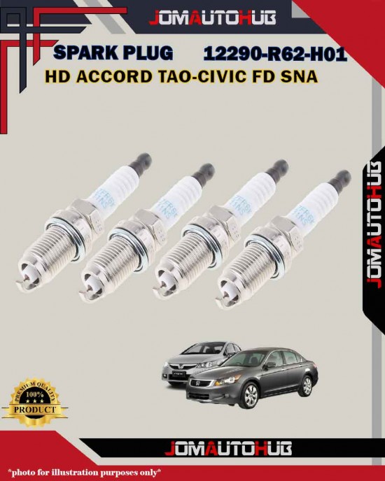 Honda Iridium Spark Plug-Honda Accord TAO-Civic FD SNA-Stream RN6-RN8-12290-R62-H01-IZFR6K11NS