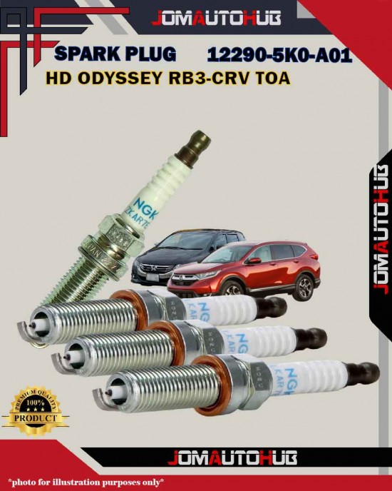 Honda Iridium Spark Plug-Honda Odyssey RB3-RC4-CRV TOA-Accord 2.4cc-12290-5K0-A01-ILZKAR7E11S