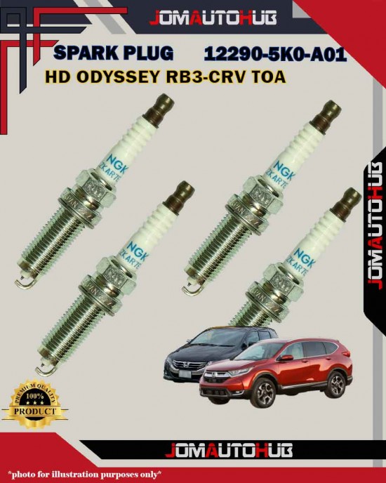 Honda Iridium Spark Plug-Honda Odyssey RB3-RC4-CRV TOA-Accord 2.4cc-12290-5K0-A01-ILZKAR7E11S