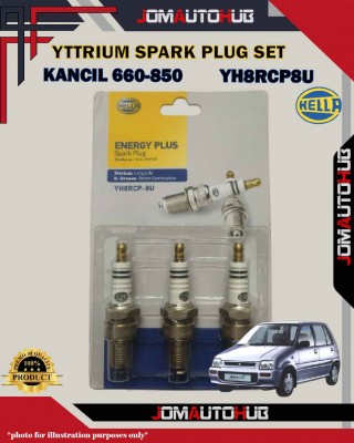 Spark Plug Yttrium Set (3pcs)-Perodua Kancil 650-850-Daihatsu Charade 1.0cc-Suzuki Swift 1.0cc-YH8RCP8U