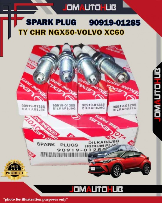 Toyota Double Iridium Spark Plug-Toyota CHR NGX50-Levin ZRE18-Volvo XC60-90919-01285-DILKAR8J9G-EC11HPRD7-95029
