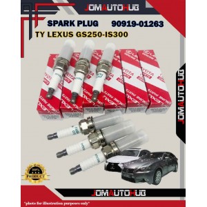 Toyota Double Iridium Spark Plug-Lexus GS250-IS300-LS460-RX450H-Mark II GRX130-90919-01263-90919-01249-FK20HBR8-IKBH20TT