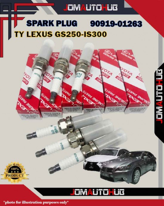 Toyota Double Iridium Spark Plug-Lexus GS250-IS300-LS460-RX450H-Mark II GRX130-90919-01263-90919-01249-FK20HBR8-IKBH20TT