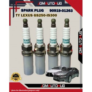 Toyota Double Iridium Spark Plug-Lexus GS250-IS300-LS460-RX450H-Mark II GRX130-90919-01263-90919-01249-FK20HBR8-IKBH20TT