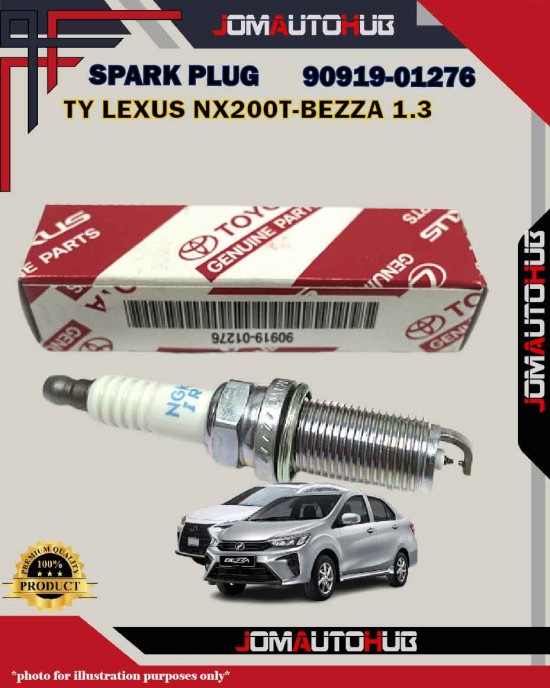 Toyota Double Iridium Spark Plug-Toyota Lexus NX200T-Myvi 1.3cc-Bezza 1.3cc-90919-01276-DILFR7K9G-VDKH22F-91961