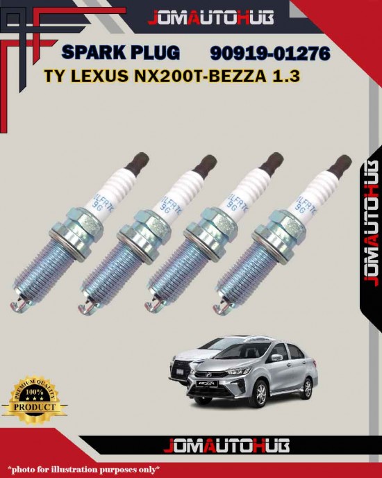 Toyota Double Iridium Spark Plug-Toyota Lexus NX200T-Myvi 1.3cc-Bezza 1.3cc-90919-01276-DILFR7K9G-VDKH22F-91961