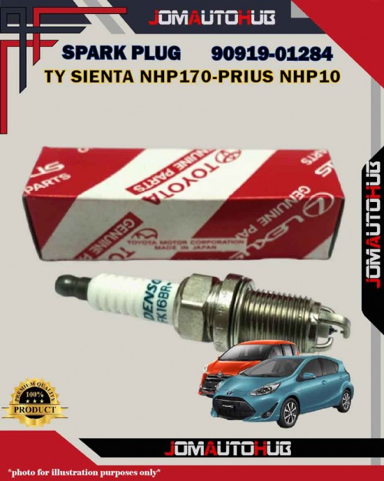 Toyota Double Iridium Spark Plug-Toyota Sienta NHP170-Prius NHP10-Corolla-Vitz-90919-01284-FK16BR-AL8