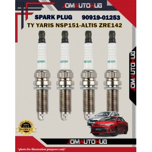 Toyota Iridium Spark Plug-Avanza F65-Altis ZRE141-Yaris NSP151-Sienta NSP170-Wish ZGE20-Prius Hybrid-Harrier ZSU60W-90919-01253-SC20HR11