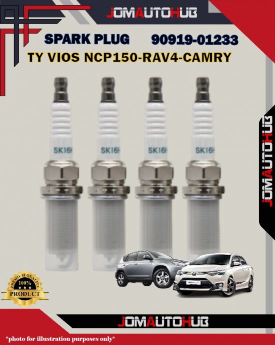 Toyota Iridium Spark Plug-Toyota Vios NCP150-Camry ASV50-Vellfire AGH30-90919-01233-SK16HR11