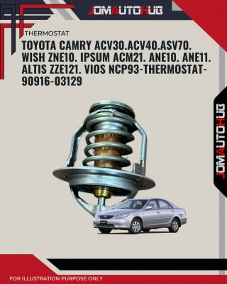 Thermostat-Toyota Camry ACV30-ACV40-ASV70-ZNE10-ACM21-ANE10-ANE11-ZZE121-Vios NCP93-90916-03129